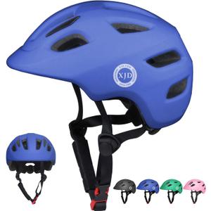 XJD Toddler Helmet Kids Bike Helmet for Infant/Baby Multi-Sport Adjustable Skateboard for Kids Boys Girls Lightweight for Age 1 and Older (Small: 20.47"- 22.05" / 52-56 cm, Blue)