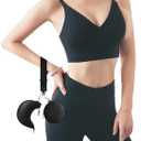 2 x Dual Pouch Wristlet Keychain Wallet Double keychain wallets Mini Pouch Coin Purse Women Coin Detachable Wrist Zip Bag (Black)