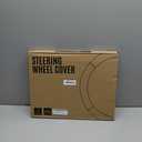 Road Comforts Leopard Steering Wheel Cover - Made with PVC Leather Cheetah Print - Anti-Slip, Universal Fit 14 1/2 inches to 15 inches - Black