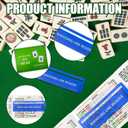 8 Pcs Mahjong Card Guide and Line Finder Set, Game Strategy Helper Tool for Beginners and Seniors, Perfect for Travel, Party, Game Night, Competition (Blue)