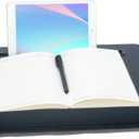 Portable Laptop Desk Fits Up to 16 Laptops, with Tablet Slot, Built-in Cushion, Great for Home & Office,Lap Desk for Laptop,Lap Desk with Cushion (Black with Wrist Rest, Medium)