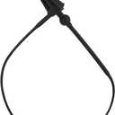 SIDAZON 3 Inch 500 Pcs Plastic Fasteners Hang Tags Black Snap Lock Pins Security Loop Price Tag Pins Safety Ring Ties for Retail Store Clothing Accessory (3 500pcs, Black)