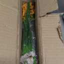 AGIRL 24 Bundles Artificial Flowers for Outdoor,No Fade Fake Plastic Flowers Faux Plants for Decoration Hanging Planters Indoor Outside Garden Porch Window Box Home Wedding Farmhouse (Mix 6 Colors)