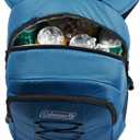 Coleman Chiller Insulated Backpack Cooler, Leakproof 28-Can Backpack Cooler with 12+ Hour Ice Retention, Made with Recycled Materials, Great for Beach, Camping, Hiking, Tailgates, Groceries, & More