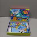 Mudpuppy Ocean Friends 4-in-a-Box Puzzle Set – Includes 4 Fun Jigsaw Puzzles for Kids with 4-12 Pieces – Features Colorful Ocean Illustrations for Ages 2-5