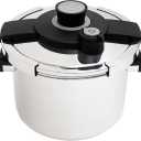 Pressure Cooker Stainless Steel 8L for Home & Meal Prep | Pressure Cooker 8 qt with Advance Secure Lock System Lid, Ergonomic Handles, Pressure Pot | Compatible with Gas & Induction Stoves