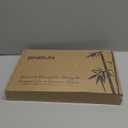 Bamboo Cutting Board for Kitchen Meal Prep & Serving, 3-Piece Wooden Set with Juice Grooves, Side Handles, Non-Slip Mats  Ideal for Meat, Veggies, Fruit  Ideal Gift for the Home (Carbonized brown)