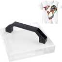 HTV Cooling Block with Handle, Portable Heat Press Cooing Tool Heat Transfer Vinyl Sublimation Paper Clip Fast Cooling Accessories for Sublimation HTV DTF Film