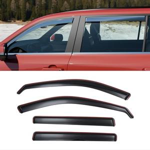 Visor Rain Guards Compatible with 2024 2025 2026 Toyota Grand Highlander Front and Rear in-Channel Window Visors Wind Deflectors Weather Shield for Grand Highlander 4PCS Accessories