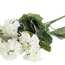 36cm Artificial Geranium Red Pink Flowers Plant Artificial Plants Artificial Flower for Wedding Garden Home Xmas Decor (Color : White)
