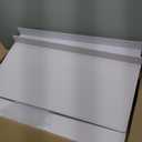 Hoolerry 5 Pcs Wire Shelf Covers Foamed PVC Wire Rack Covers for Removable Closet (Not Wood) Pantry Shelves for Cabinet Bathroom Kitchen Shelving Decoration (White, 33x16 inch)