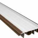 48 Inch Door Bottom Sweep for 2-1/4 Inch Wood Doors, Staple-On Exterior Door Bottom Weather Seal with Double Bubble and Drip Edge, Brown Front Door Sweep Avodah Hardware Made in USA