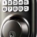 Veise Keyless Entry Door Lock, Electronic Keypad Deadbolt, Keyed Entry, Auto Lock, Anti-Peeking Password, Back Lit & Easy Installation Design, Matte Black