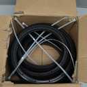 Wheelchair Rear Wheel Replacement Tire, 24 "X 1" Universal Flat-Free Polyurethane Tire,Equipped with installation tools, Wheelchair accessories for all brands(1 Pair) (Black)