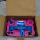 IDAODAN Electric Balloon Pump, Portable Electric Balloon Blower Machine Balloon Air Pump Dual Nozzle Rose Red 110V 600W Balloon Inflator for Party Decorations