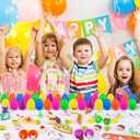 Grastfu 100 Pack Prefilled Easter Eggs with Assorted Toys Inside 6 Surprise Golden Eggs, 100 Plastic Easter Eggs Fillers with Fidget Toys, Easter Basket Stuffers Hunt Party Favors for Kids Boys Girls