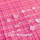2 x Kevin Textile Pack of 2 Valentines Decorative Outdoor Waterproof Throw Pillow Covers Stripe Square Pillowcases Modern Cushion Cases for Patio Couch Bench 18 x 18 Inch Hot Pink