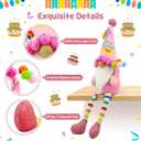 Happy Birthday Decorations - Funny Birthday Gifts for Women, Her, Mom, Girls, Women Friendship, Sister, Wife, Mother, Grandma, Boss Who Have Everything - Pink Gnomes Doll Decor for Table Centerpieces