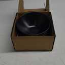 Set of 4 Ramen Bowl Set, Melamine Large Japanese Style Noodle Soup Bowls Set with Spoons and Chopsticks for Ramen, Pho, Noodles, Asian Dishes Black,Large Bowl for Adults| Dishwasher Safe (Black 8.7in)