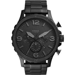 Fossil Men's Nate Quartz Stainless Steel Chronograph Watch (Black) Fossil Men's Nate Quartz Stainless Steel Chronograph Watch (Black)
