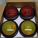 8-Pack Buzzers for Trivia Games, Answer Buzzers for Classroom, Family Feud Jeopardy Buzzer, Game Buzzers with Lights and Sound for Classroom