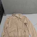 Kate Kasin Women Long Sleeve Polo Sweater V Neck Knitted Tops Casual Ribbed Shirt Loose Pullover Sweater S, Apricot