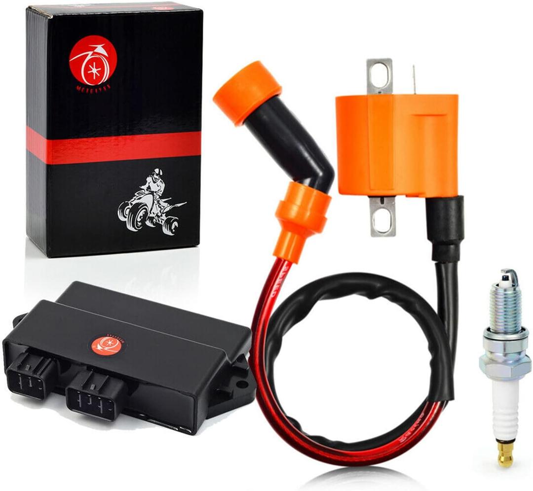 CDI Box & Ignition Coil Spark plug For Yamaha Warrior 350 1997 1998 1999 2000 2001 348cc 3GD-85540-40-00