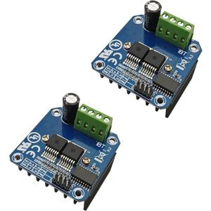 2-Pack BTS7960 43A H-Bridge Motor Driver - High-Power DC Motor Controller with Current Limiting/Overheat Protection for Smart Cars/Robotics/Industrial Automation/Arduino Projects