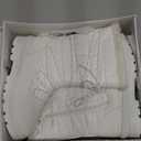 HEAWISH Womens Winter Snow Boot Fur Lined Mid Calf Warm Boots (9, White)