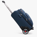 Laduga Softside Expandable Luggage with Large Steel Wheels Carry-On Luggage Suicase (Blue, 21-Inch)
