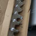 Metal Garden Fence 24" W x 24" H (10 Panels, Total 20 ft), Decorative Border Folding Fence, Landscape Fencing for Flower Bed, Yard, Animal Barrier