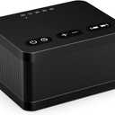 Sound Machine White Noise Machine with 30 Natural Soothing Sounds 32 Levels Volume 5 Timers Memory Function Effectively Blocks Noise Ideal Sleep Machine Brown Noise for Baby Kids Adults Home (Black)