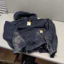Carhartt Men's Rain Defender Loose Fit Heavyweight Quarter-Zip Sweatshirt (Medium, New Navy)