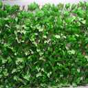 Sumery Expandable Fence Privacy Screen for Balcony Patio Outdoor,Decorative Faux Ivy Fencing Panel,Artificial Hedges (Single Sided Leaves) (4, Peony Leaf)