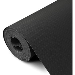 Shelf Liners 17 inch x 20 ft Shelf Liners for Kitchen cabinets nonstick Shelf Lining Drawer Mats EVA Protector for Cupboard (Black,17 inch x 20 ft)
