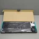 Logitech MK345 Wireless Keyboard and Mouse Combo with Palm Rest, 2.4 GHz USB Receiver, Compatible with PC, Laptop, Black