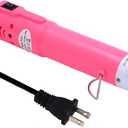Heat Gun,mofa Embossing Mini Heat Gun,Hot Air Gun For Craft with Stand For DIY Embossing And Acrylic Paint Dryer,Multi-Purpose Electric Heating Nozzle 150W 110V (Pink, White)