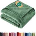 Ultra Soft Fleece Blanket Twin Size - Flannel Fleece Luxury Twin Blanket - Lightweight for Couch Bed Chair - Thick, Warm & Breathable - All Season Cozy Fuzzy Anti-Static Microplush Bedding, Sage Green