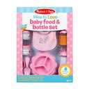 Melissa & Doug Mine to Love Baby Food & Bottle Play Set for Feeding Dolls Baby Doll Feeding Set, Disappearing Milk Bottle Toy for Kids 3+