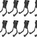 Slatwall Accessories, Black Slatwall Hooks and Hangers, Sturdy Slat Wall Accessory, 8 Pack