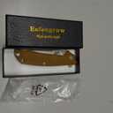 Eafengrow EF223 Folding Knife D2 Blade with G10 Handle Multi Pocket Knife Survival Outdoor Camping Survival (brown)