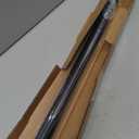 Ivilon Window Curtain Rod Decorative End Cap Design, 1 Inch Rod, 48 to 86 Inch. Black