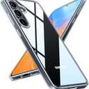 TORRAS Guardian Shockproof for Samsung Galaxy S25 Case, [12FT Military Grade Drop] Thin & Soft Touch for Samsung S25 Case, Translucent Matte Protective Slim Case for Samsung S25, Diamond Clear