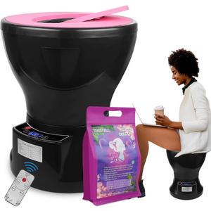 Yoni Steam Pot, Yoni Steam Kit, V Steam at Home Kit with 20 Bags Yoni Herbs, Yoni Seat for Women V Cleaning, Ph Balance, Postpartum Care and more (Black) Yoni Steam Pot, Yoni Steam Kit, V Steam at Home Kit with 20 Bags Yoni Herbs, Yoni Seat for Women V Cleaning, Ph Balance, Postpartum Care and more (Black)