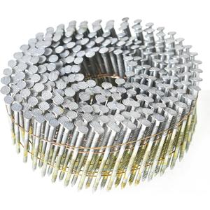 Siding Nails 2-Inch x .092-Inch 15-Degree Collated Wire Coil Full RoundHead Ring Shank Hot-Dipped Galvanized 3600 Count. Adapted to Gun Type CN57/CN65/CN70.