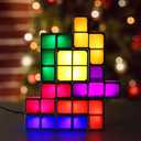 Stackable Night Light, 7 Colors LED Puzzle Light, 3D DIY Magic Puzzle Night Light, Novelty Desk Lamp for Room Decor and Teens Ideal Gift (Plug)