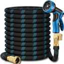100 ft Flexible Garden Hose - 2026 Upgraded Heavy Duty Water Hoses with 3/4''Solid Fittings,Lightweight,No Kink & Tangle,Puncture Proof Garden Hoses pipe for Yard, Outdoors, Rv