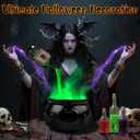Halloween 10 Floating Potion Cauldron Set with Mist Maker  DIY Spooky Witch Cauldron Dcor with 9 Colorant Bottles (10")