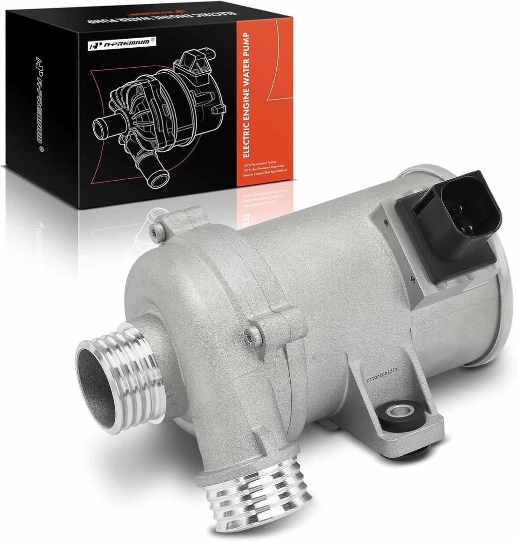 A-Premium 4 Pins Engine Electric Water Pump Compatible with BMW 320i, 320i xDrive, 328i, 328i GT xDrive, 328i xDrive, X5, 528i, 528i xDrive, X3, 428i, 428i Gran Coupe, 428i xDrive, X1, fits 2.0L Only