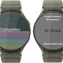 4 x Mr.Shield Screen Protector compatible with SAMSUNG Galaxy Watch 7 [40mm] [Tempered Glass] [3-Pack] [Japan Glass with 9H Hardness]